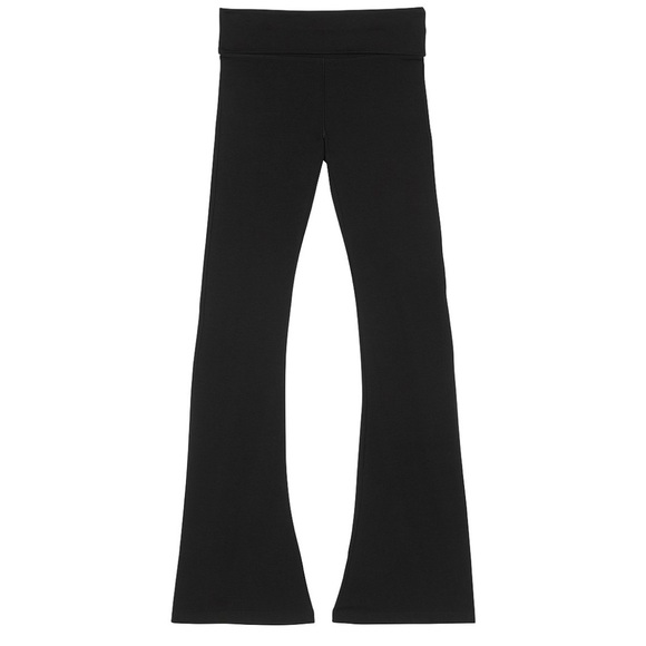 NWT Victoria's Secret PINK All Day Cotton Bling Foldover Flare Leggings, XXL - Picture 5 of 11